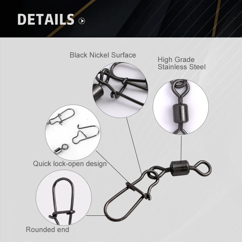 Stainless Steel Fishing Swivel Connectors 3