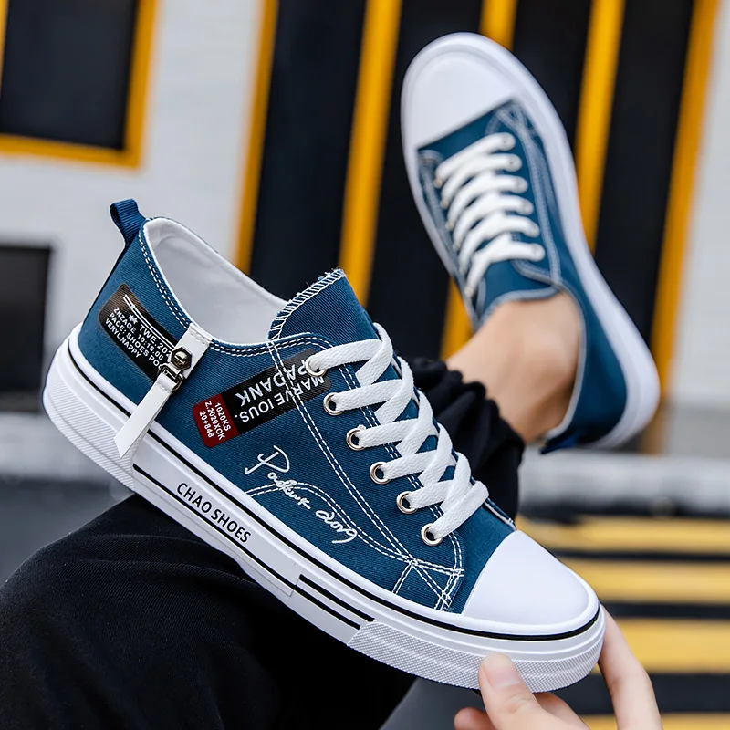 Fashion Men's Canvas Shoes Summer Breathable Men Casual Shoes Outdoor High Quality Sneakers Comfortable Low-Top Men tennis Shoes 2
