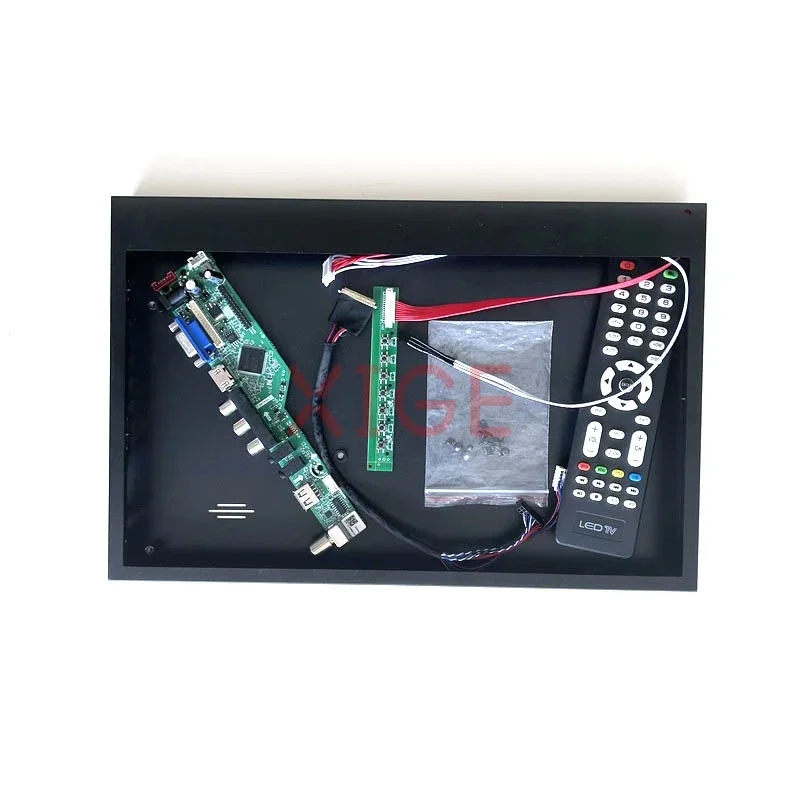 

Fit LTN140KT01-001/301 плата контроллера драйвера + металлическая Φ VGA + HDMI + AV + USB аналоговая ТВ-сигнальная панель 14 "40Pin LVDS DIY Kit 1600*900