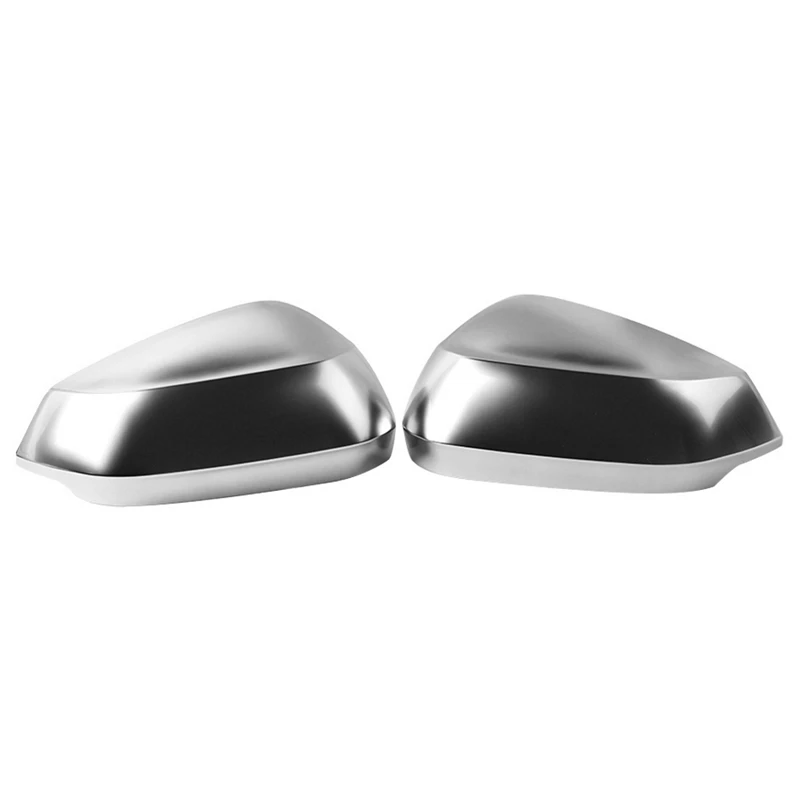 

2Pcs ABS Silver Side Wing Mirror Cover Rearview Mirror Cap Cover For Q2 2017-2020 Q3 2019-2021