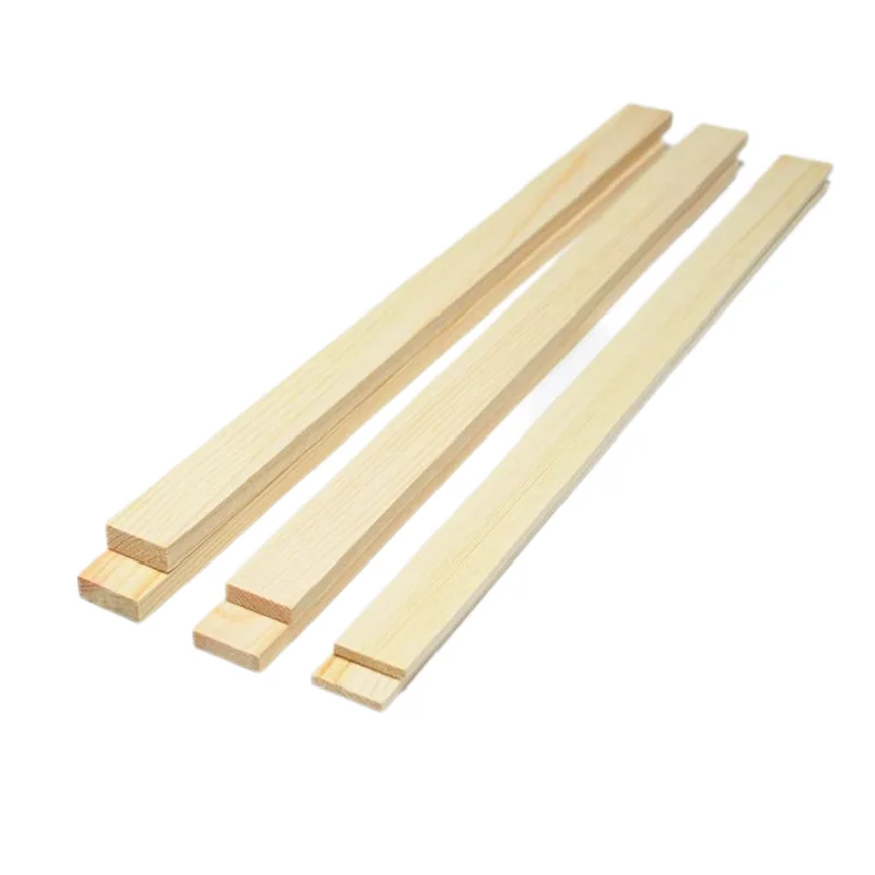 Ceramic Clay Board Guide Pine Wood Strip Wooden Ruler 10 Pcs