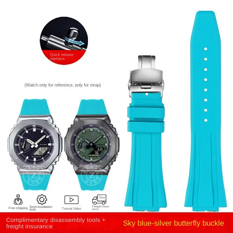 Premium Sport Silicone Rubber Watch Strap - Quick Release Bracelet