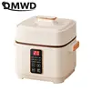 DMWD Electric Slow Cooker 1L Stewing Soup Pot Bird's Nest Maker Porridge Casserole Breakfast Machine White Porcelain Liner 220V 3