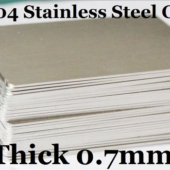 스테인리스강 블랭크 실버 톤 금속 명함, 양면 브러시 마감, 수량 선택, 두께 0.7mm, 1, 2, 5, 10/15