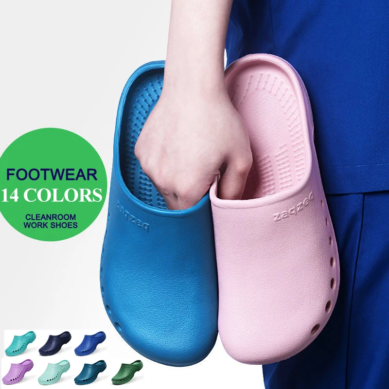 

Scrub Clogs White Nurse Accessories Shoes for Women Men EVA Ultra Soft Slip On Hospital Doctor Nursing Clog ZAE1701