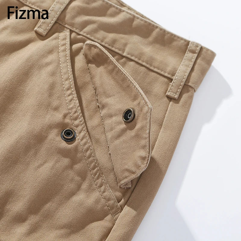 Fizma Armygreen Outdoor Cargo Pants Men Jogging Casual Pants Autumn Winter Pantalones Cargo Hombre Cotton Straight Trousers Male - Image 4