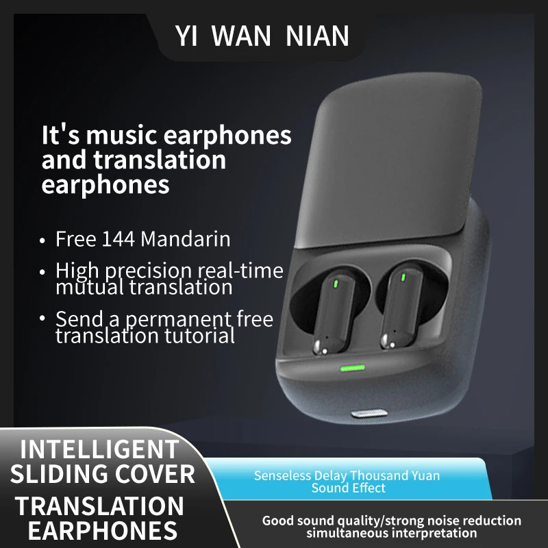 Translation Earbuds Wireless Business Headphones 138 Multiple Languages ​​Bluetooth Offline Translation Headphones Going Abroad