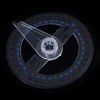 1PCS Round Ruler Patchwork Ruler 360 Degree Pointer Protractor Ruler Angle Finder Swing Arm For School Office Supplies Plastic 6
