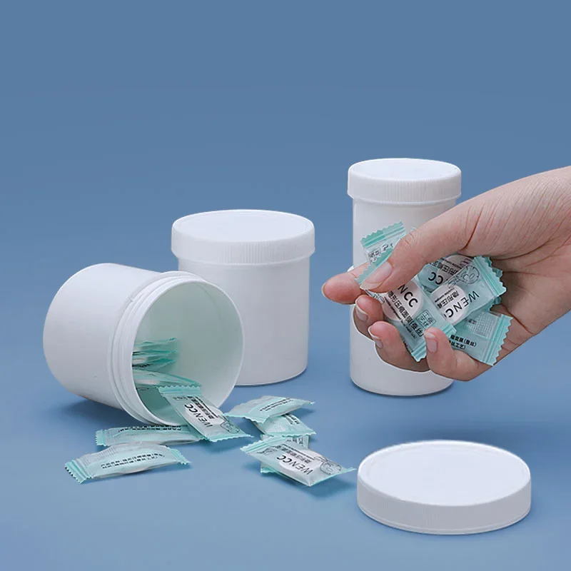 

Пустые белые пластиковые банки с крышкой для Детской бутылки для хранения 10 шт.