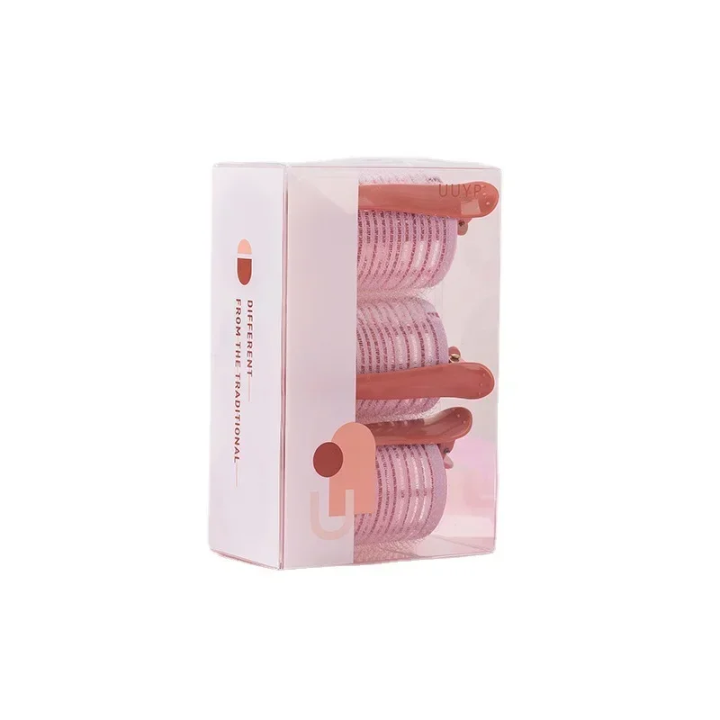 3pcs Self-Grip Hair Rollers Heatless Hair Curlers No Heat Bangs Volume Self-adhesive Hook & Loop DIY Styling Tools