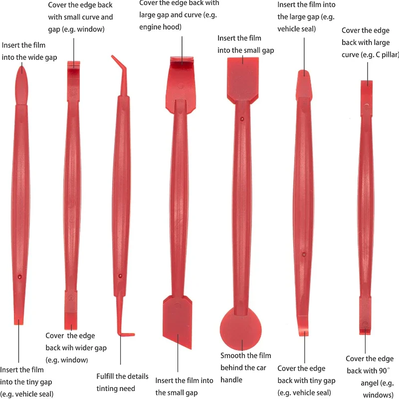 Car Wrapping Tools Car Film Wrap Tool Kit Car Vinyl Wrap Window tint film tool kit Vehicle Stickers Install Squeegee Set Scraper Accessories