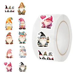 Whimsical Gnome Decorative Sticker Roll - 500PCS (500pcs All)