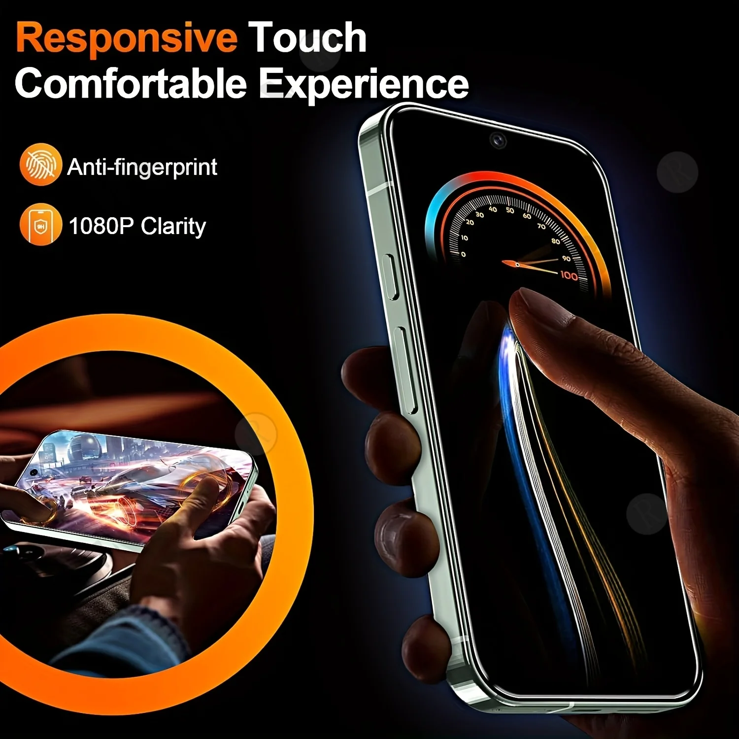 3-Piece Full Cover Privacy Hydrogel Screen Protector Set