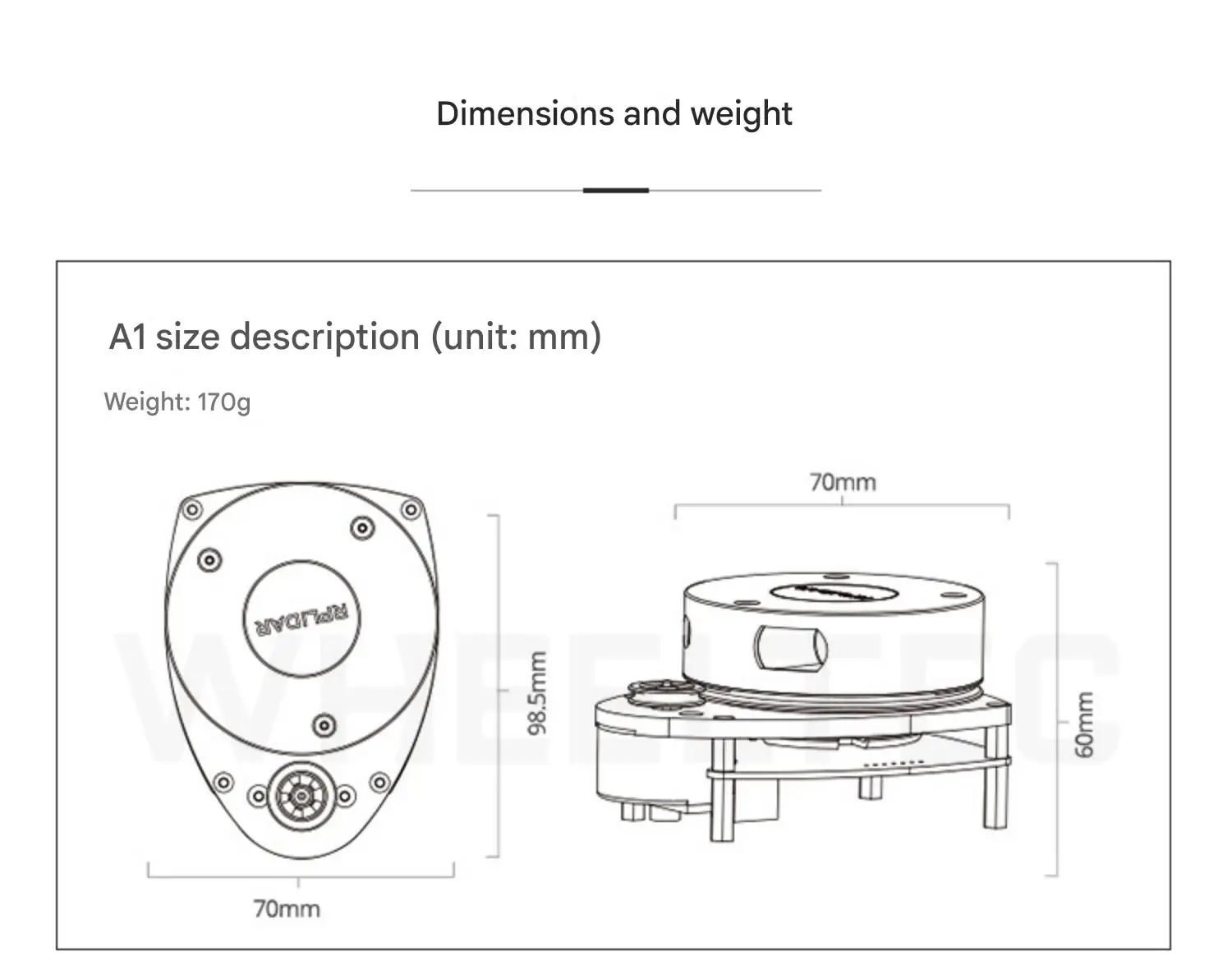 SLAMTEC A1, C1, S2 series LiDAR