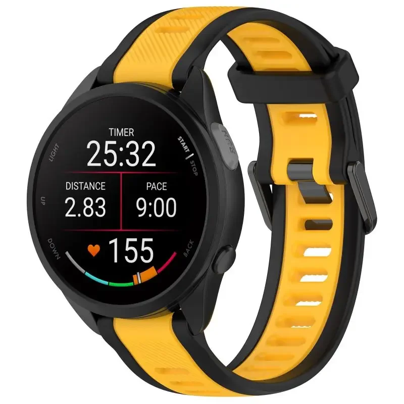 Two-Tone Silicone Watch Band, Multiple Sizes - Universal Fit
