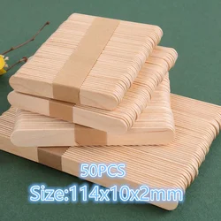 Versatile Wooden Stirring Sticks for DIY Crafts and Art Projects (50/100/150 Pack) (50pcs)