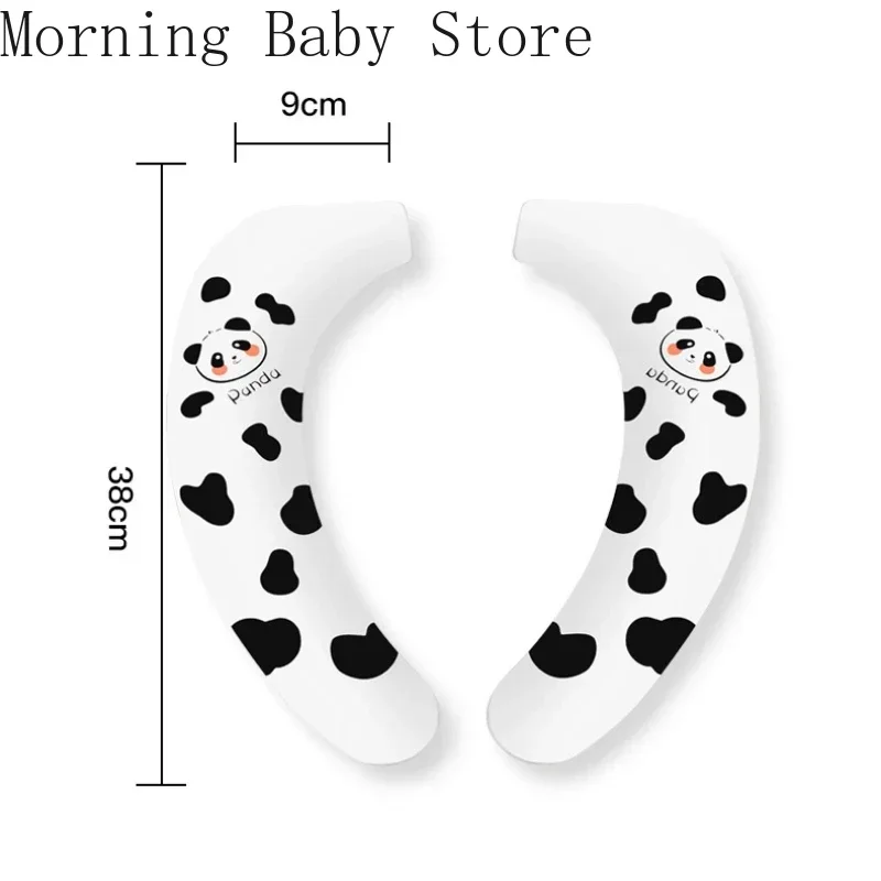 Reuseable Washable WC Toilet Sticky Seat Pad Cartoon Panda Toilet Sticker Toilet Mat Bathroom Warmer Seat Lid Cover Universal 6