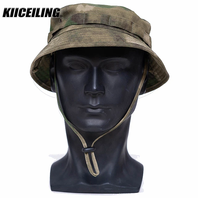 KIICEILING Summer Sun Hat Caps Men Camouflage Tactical Army Bucket