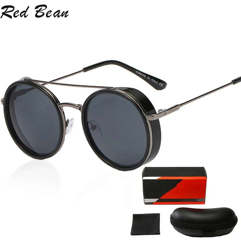 

Round Sunglasses Men Women Mirror Reduce Glare Gothic Steampunk Sunglasses Women Punk Driving Sun Glasses for Men UV400