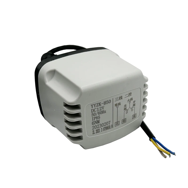 Atuador de Válvula de Esfera Motorizada Motor Elétrico Três Fios Dois Controle Impermeável dc 24v 12v