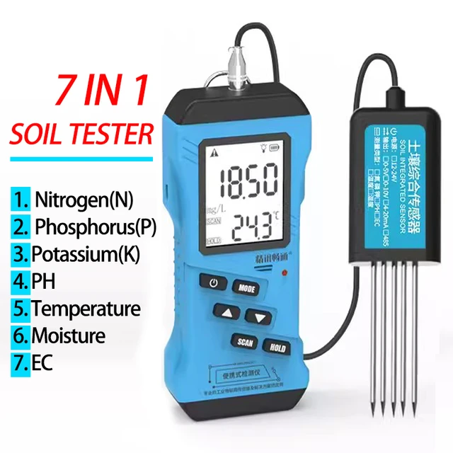 Medidor de temperatura de humedad del suelo  Sensor de temperatura de  humedad del suelo-Medidores de pH-Aliexpress