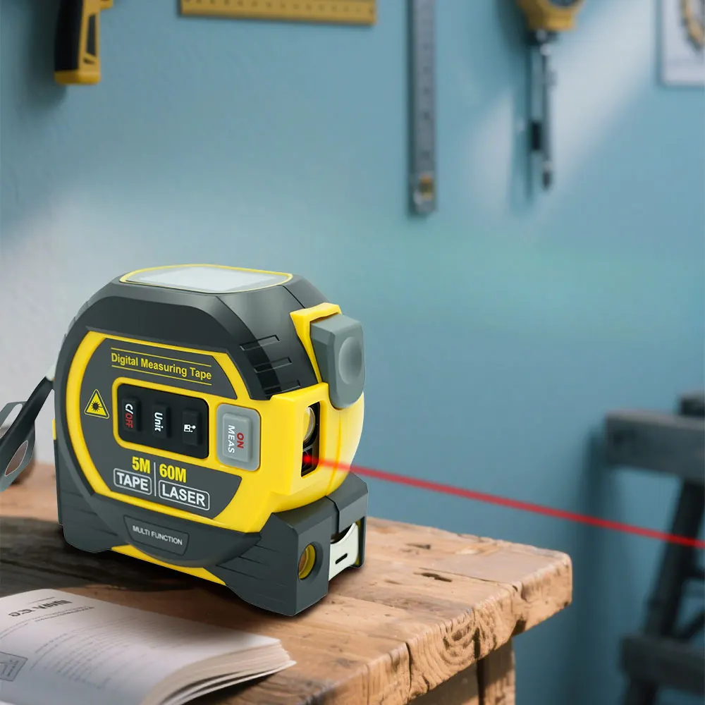 3 In 1 Digital Laser Tape Measure High Precision Laser Rangefinder Steel High Elasticity,laser rangefinder