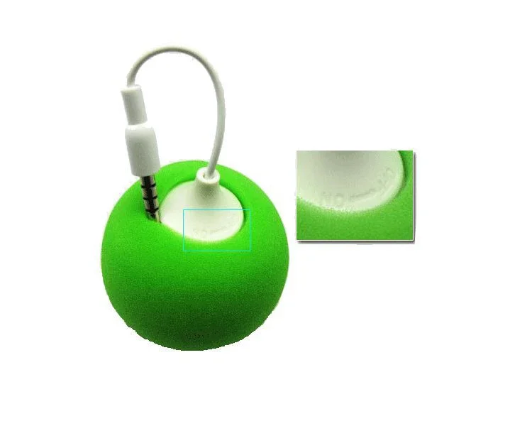 3.5mm Portable Speaker Music Sponge Balloon Speaker for iPod iPhone 4S iPad Yellow -25