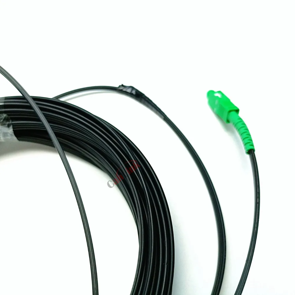 Fiber Optic Wire Outdoor Extension Cable Single-Mode 1-Core Simplex Patch Cord 10M/20M/30M/40M/50M to APC SC