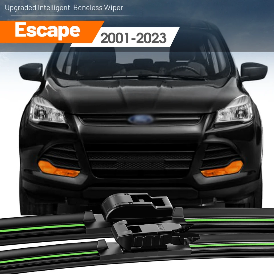 2-Piece Flat Wiper Blades Set For Ford Escape 2013-2019 - 28+28 Inch Front