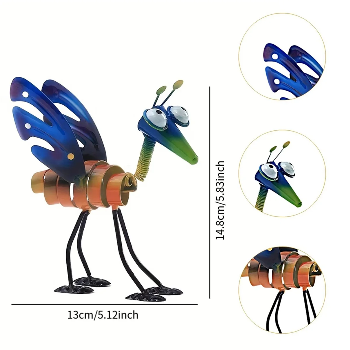 새로운 MetalGrasshopper 정원 장식 집들이 선물 뒷마당 통로 산책로 실내 야외 파티오에 대한 야외 조각