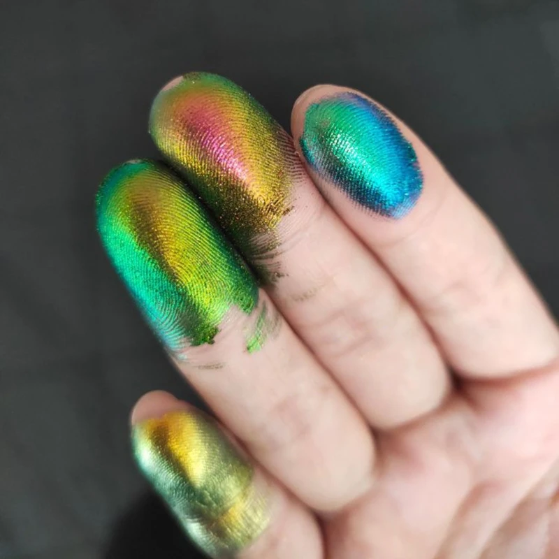 Color Shifting Changing Powder Glitter Metallic Paint Dry Pigment for Epoxy Resin Craft DIY Jewelry Making Toning