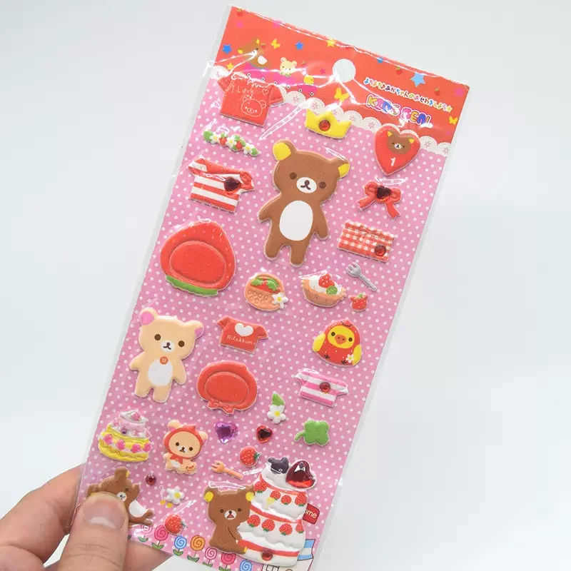 Adorable Rilakkuma Bear Kawaii Stickers for Scrapbooking & DIY Journals