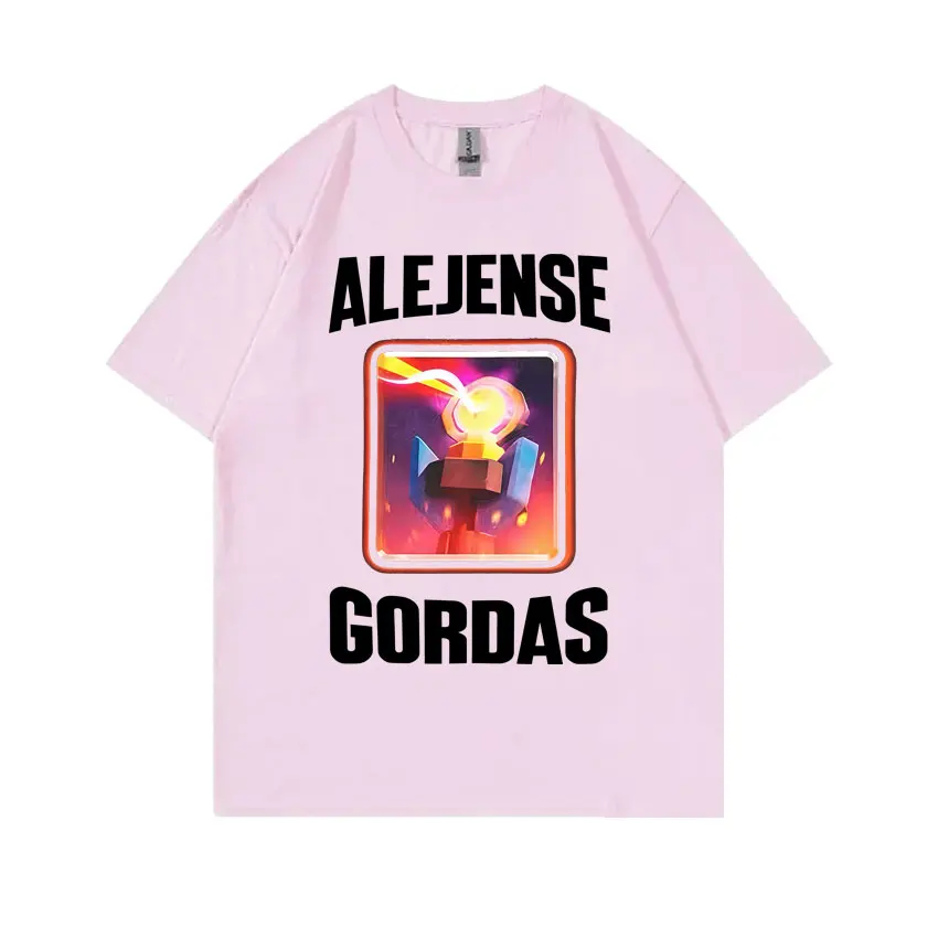 Alejense Gordas Meme 티셔츠 남성 여성 농담 유머 그와 그녀를위한 선물 Kawaii 귀여운 밈 티셔츠 Oversize Pure Cotton T Shirt
