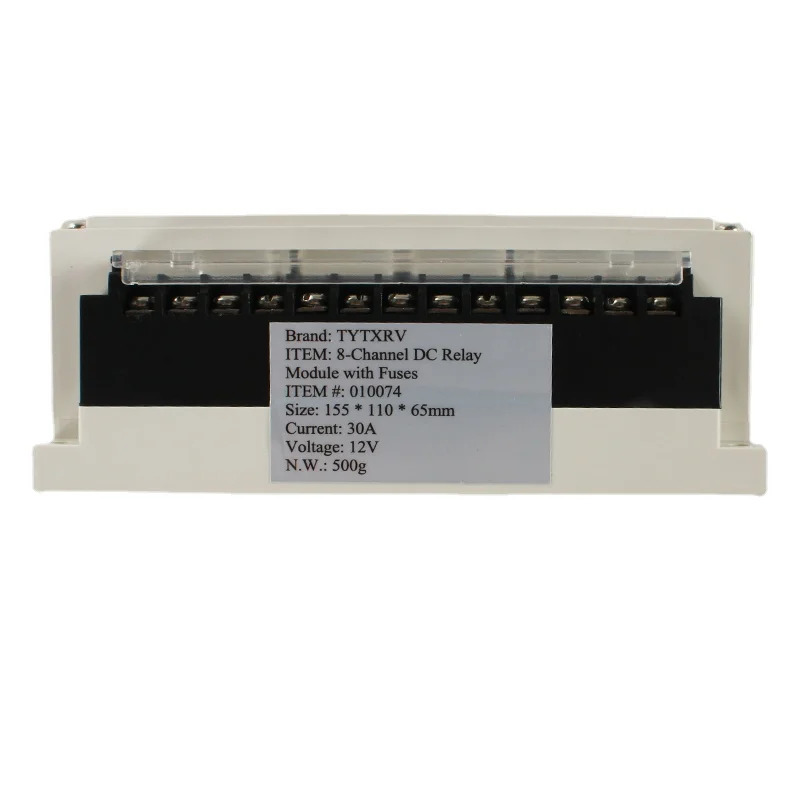8-Channel DC 12V 24V 30A Relay Module Fuses Patent Caravan Camper Automotorhome RV Part