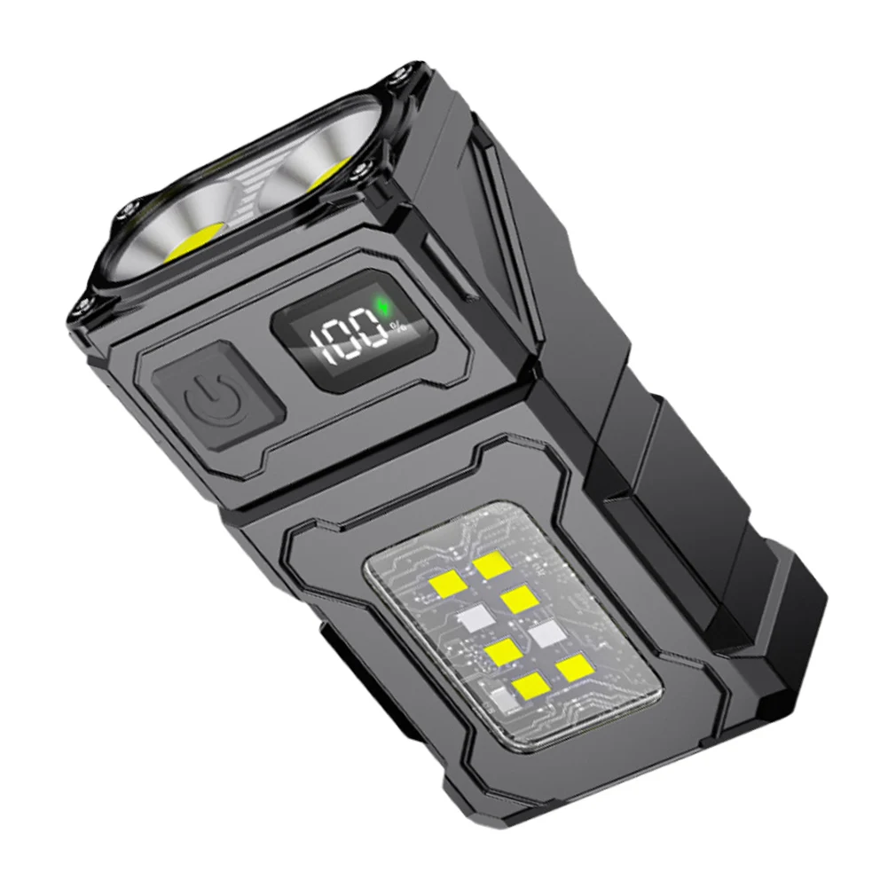 Description Picture 6 of itemCOB SMD Pocket Emergency Lantern 500LM Powerful Mini Torch 1200mAh LED Keychain Flashlight Rotatable for Camping Fishing Walking