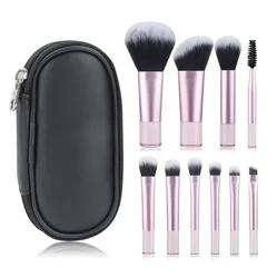 Luxurious Soft Fluffy Makeup Brush Set (Pink Black)