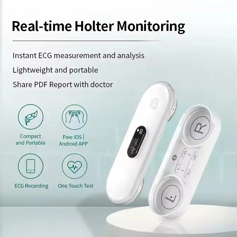 LEPU Portable Home ECG Monitor EKG Monitor For Monitoring Heart Rate 24 Hour ECG with AI Analysis