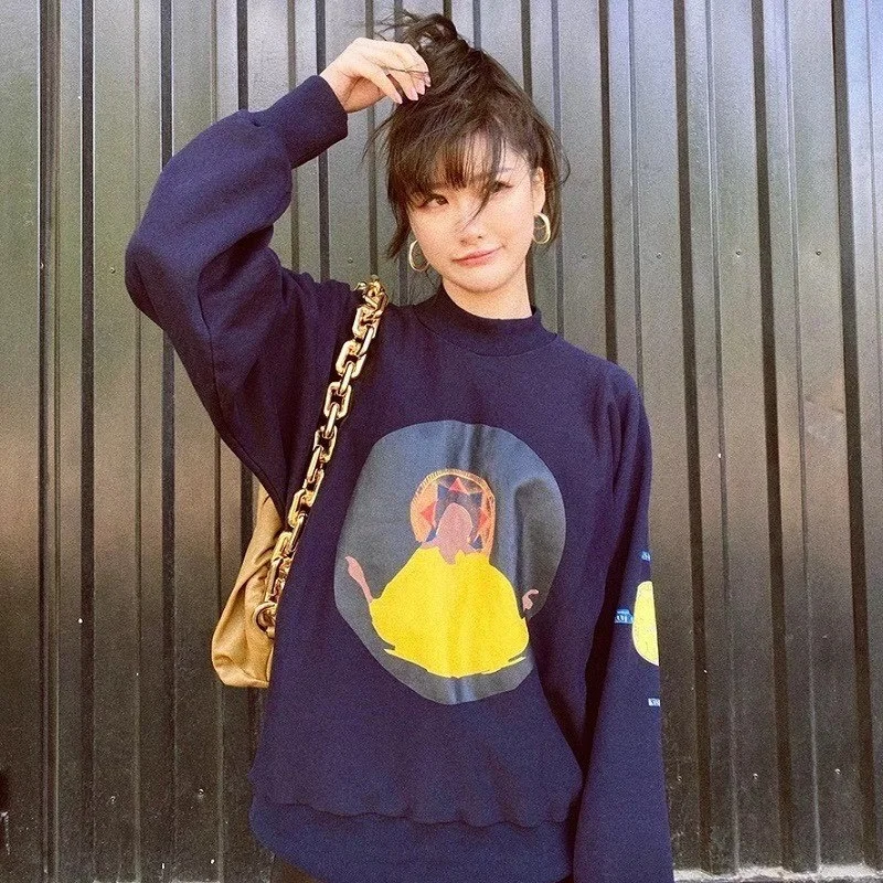 

CPFM Kanye Jesus Is King Hip Hop Retro Pullover Sweatshirt High Quality Thickened Fabric Round Neck Long Sleeve T-shirt