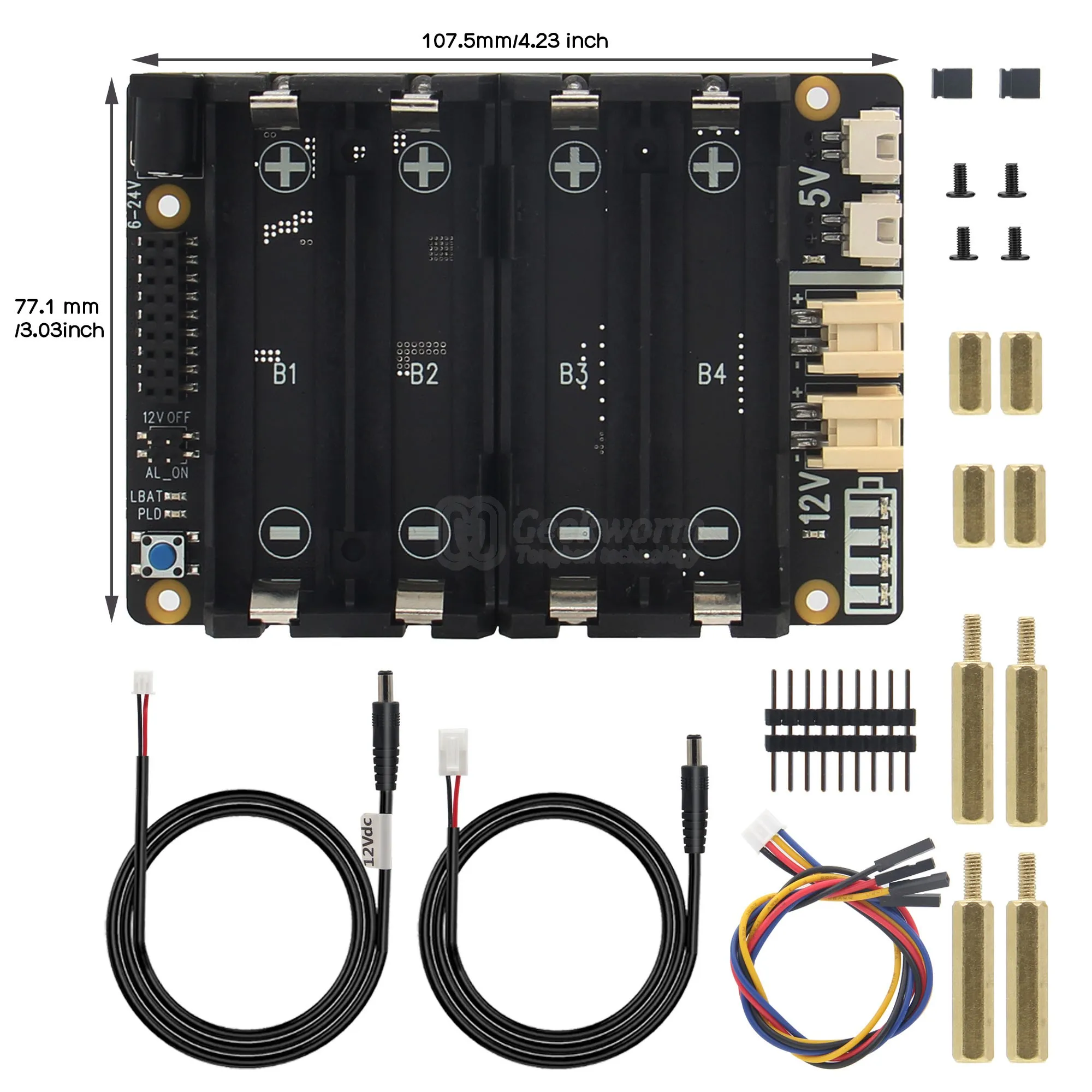 Geekworm X-UPS1 12V/5V ��� ��� ���� ���� ���� UPS �ǵ� SBC ������ ���� 5/Jetson ����/����� ����/��Ŀ ���� ��.