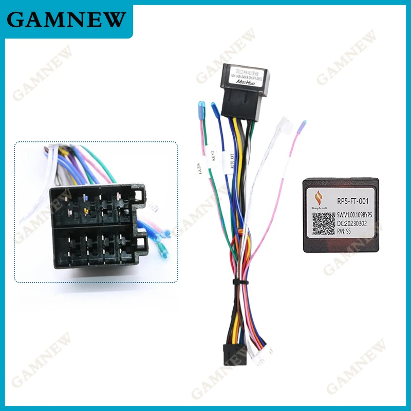 

Car 16pin Wiring Harness Adapter Canbus Box Decoder For Fiat 500 Fiorino Perla Strada Stilo Android Radio Power Cable