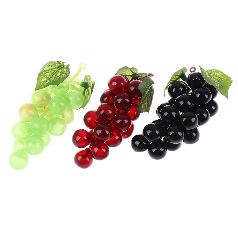 Artificial Grapes Artificial Fruits and Vegetables Real Touch Artificial Fruit Grapes Plastic Home Garden Wedding Party Decoration