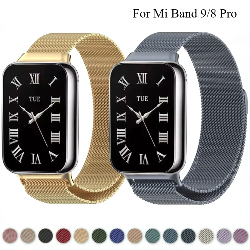 Elegant Milanese Loop Strap - Premium Metal Magnetic Bracelet Band