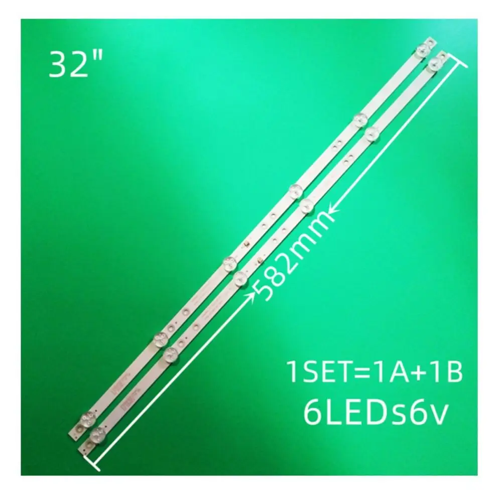 

582mm TV Lamp Kit, LED Strip Light for Panasonic TX-32FR250K 32FR250W K320WDX A1 LED Strips, 4708-K320WD-A2113N01 Lines
