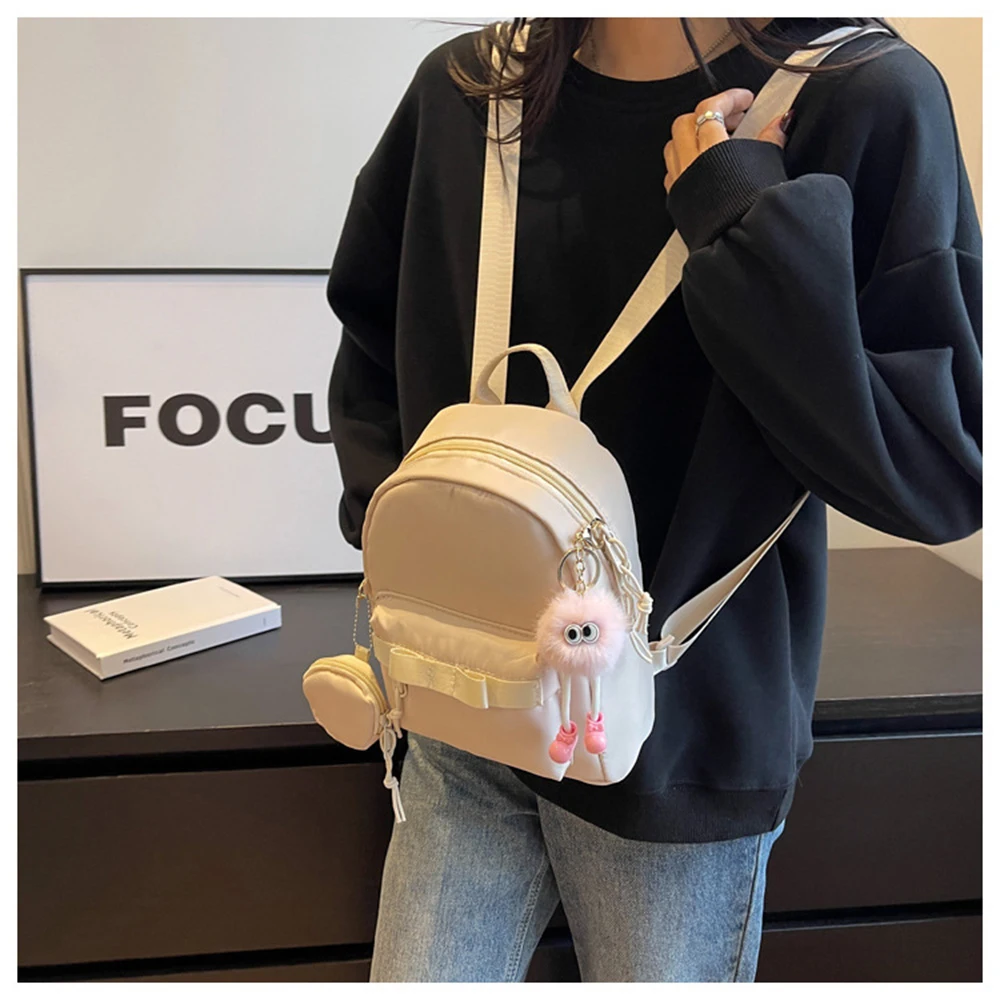 New Bow Personalized Name Children's Fashion Girl Backpack Name Western and Simple Leisure Outdoor Travel Gift Bag