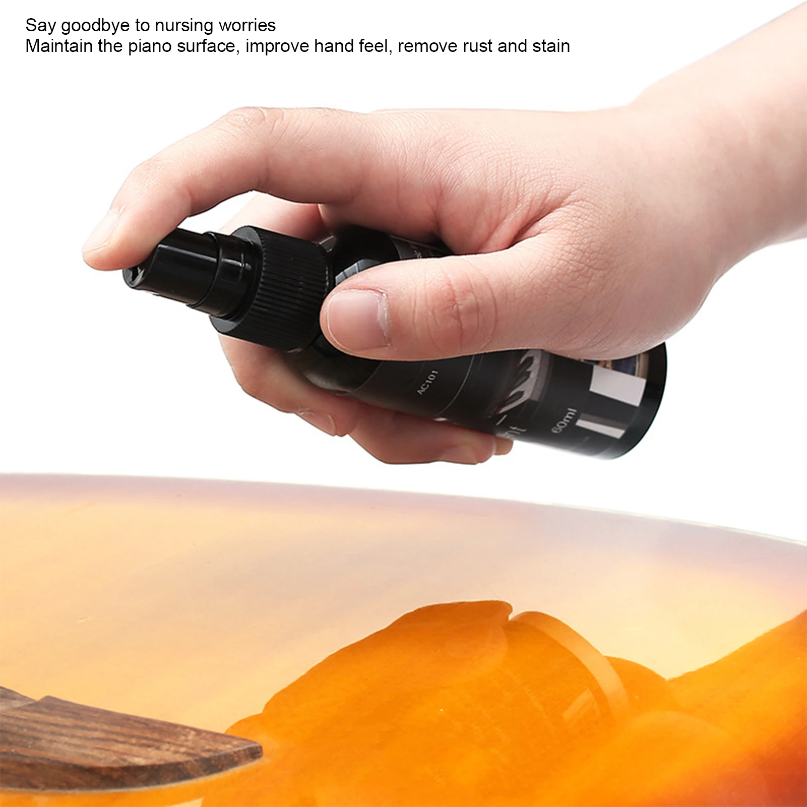 Guitar Polish 60ML Universal Instrument Polishing Care Oil Cleaner For Guitar Bass Mandolin Violin Ukulele Piano Erhu guitar polish