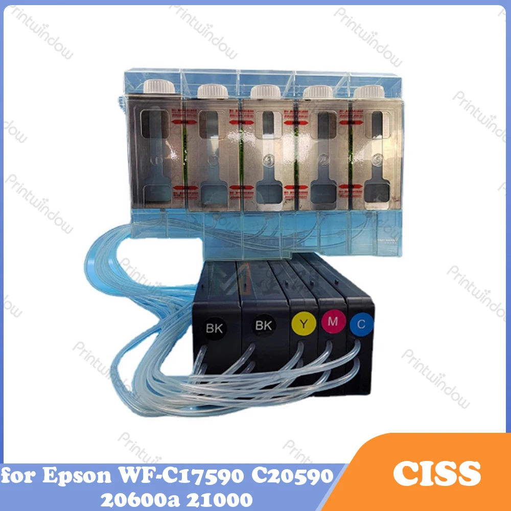 에프슨 WF-C17590 C20590 20600a 21000 호환 연속 잉크 공급 시스템 탱크 CISS