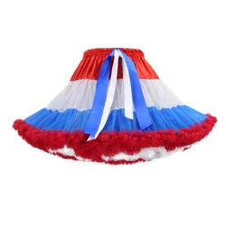 Mini Skirt for Women Tulle Petticoat Elastic Waist  Mulit-Color Layers Short Ballet Dance Pettiskirts