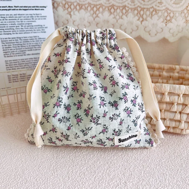 19*19CM Mommy Bag Baby Diaper Bag Printed Flower Wet Dry Nappy Stroller Carry Pack Travel Outdoor Wet Diaper Storage Bags