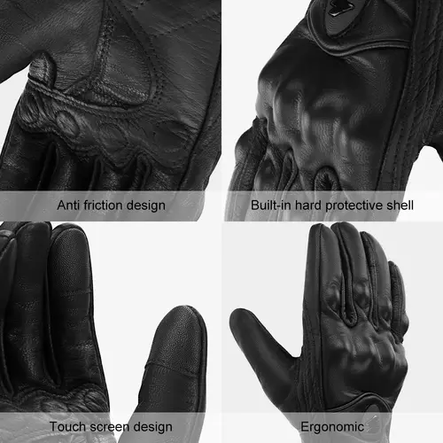 S-XXXL Motorcycle Gloves Goatskin Leather Men Women Moto Glove Electric Bike Luvas da motocicleta Os carros eletricos Sale - Image 6