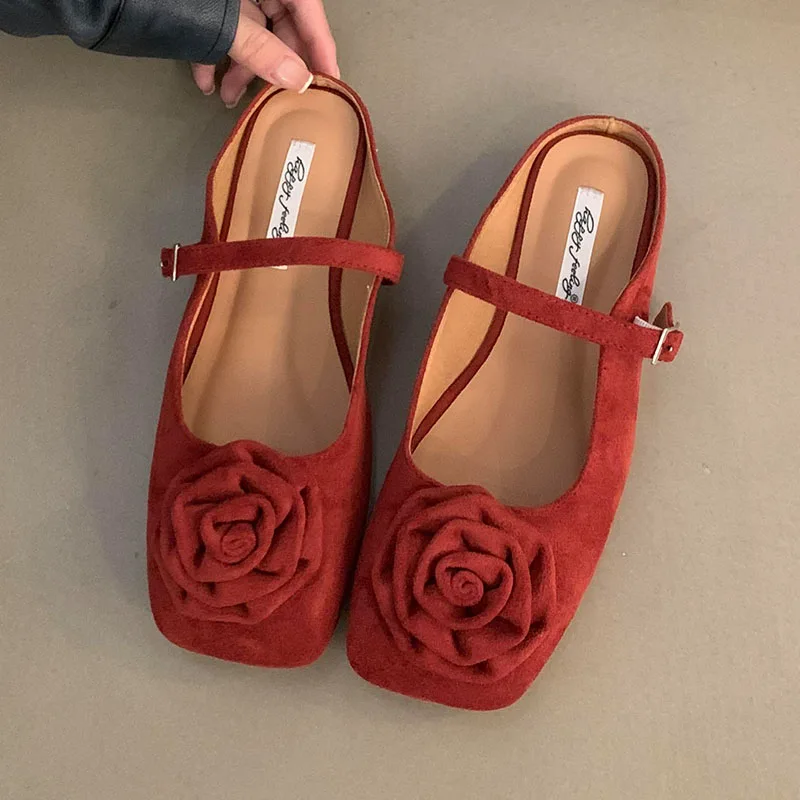 

2024 Pink Summer New Women Slipper Fashion Big Flower Round Toe Shallow Slip On Ladies Mules Shoes Soft Flat Heel Sandal Sldes